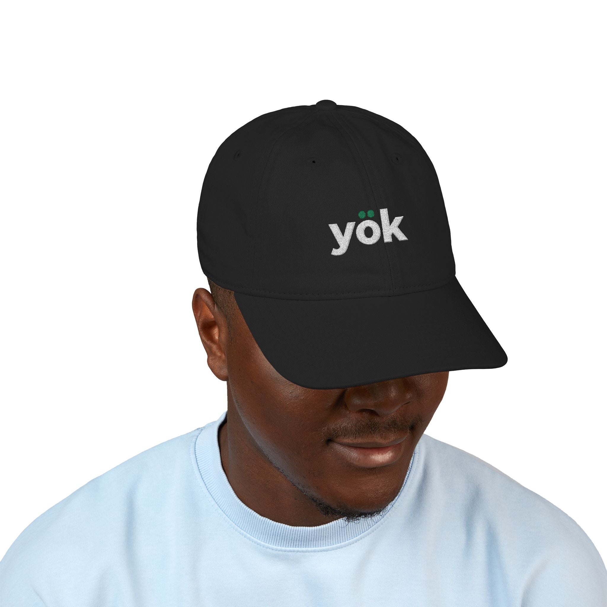 Casquette yök – Dad Cap brodée, noir