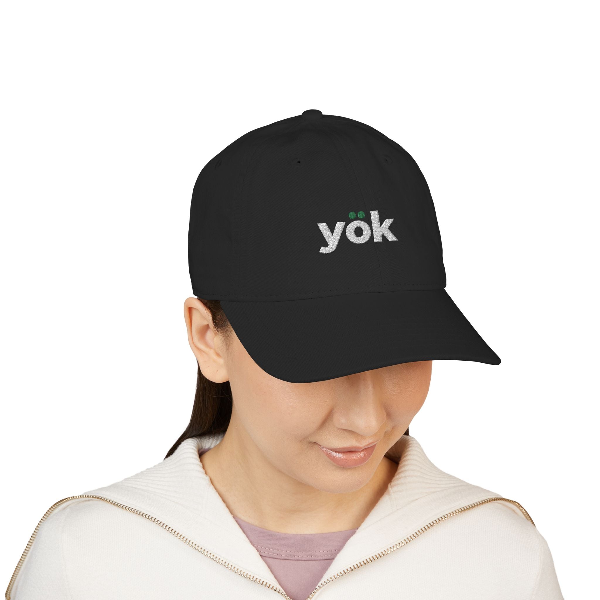 Casquette yök – Dad Cap brodée, noir